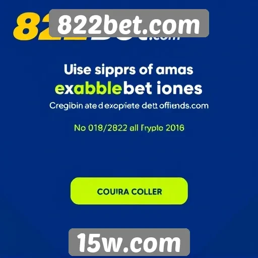 Promoções e bônus disponíveis no 822bet
